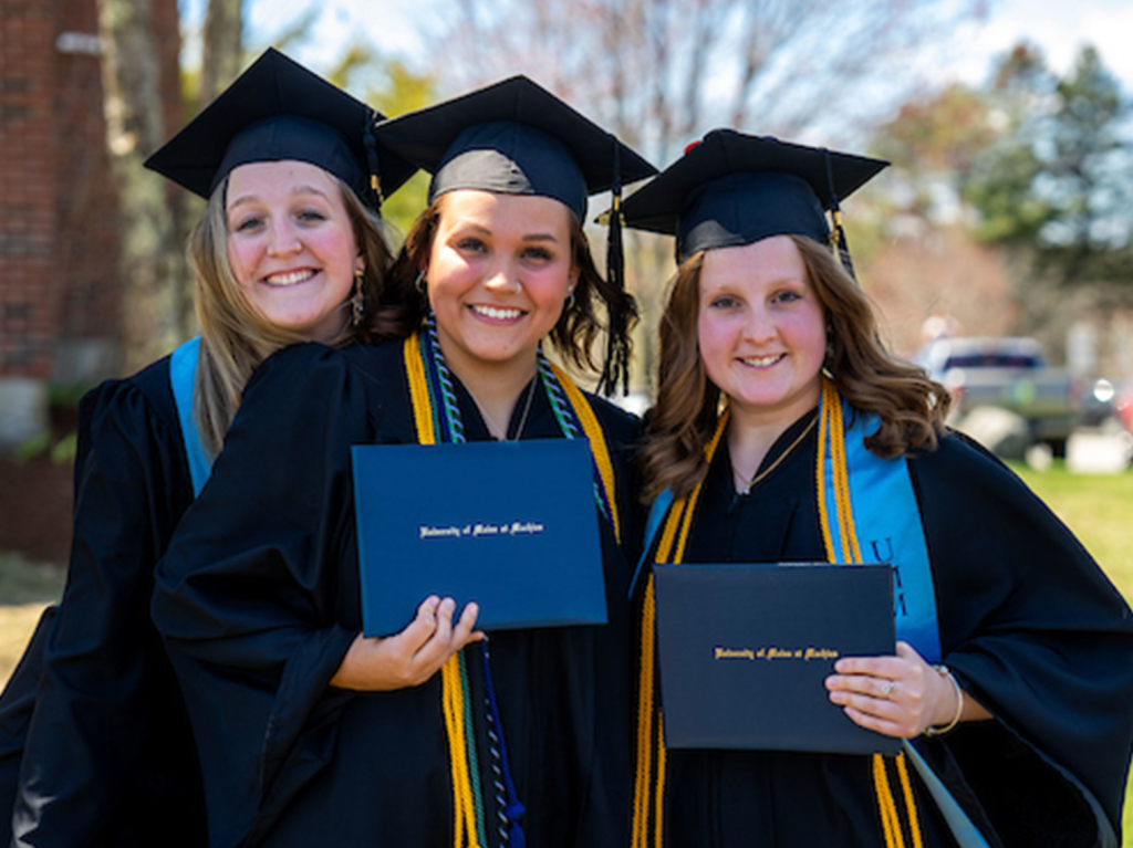 A photo of UMaine Machias graduates