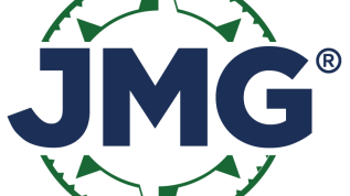JMG within a green compass outline