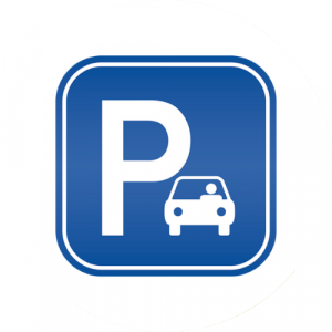 Parking sign. Link to Parking Permit
