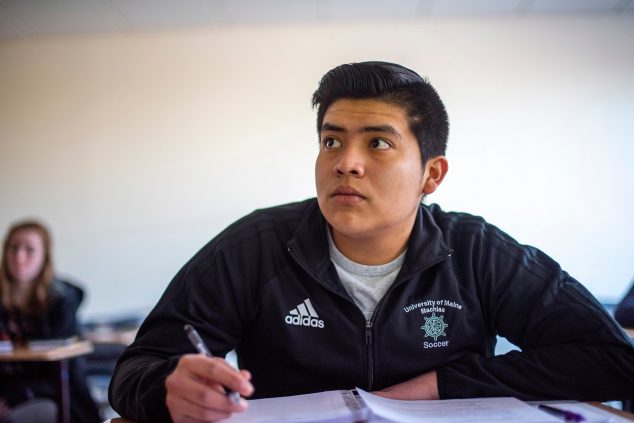 Student at desk