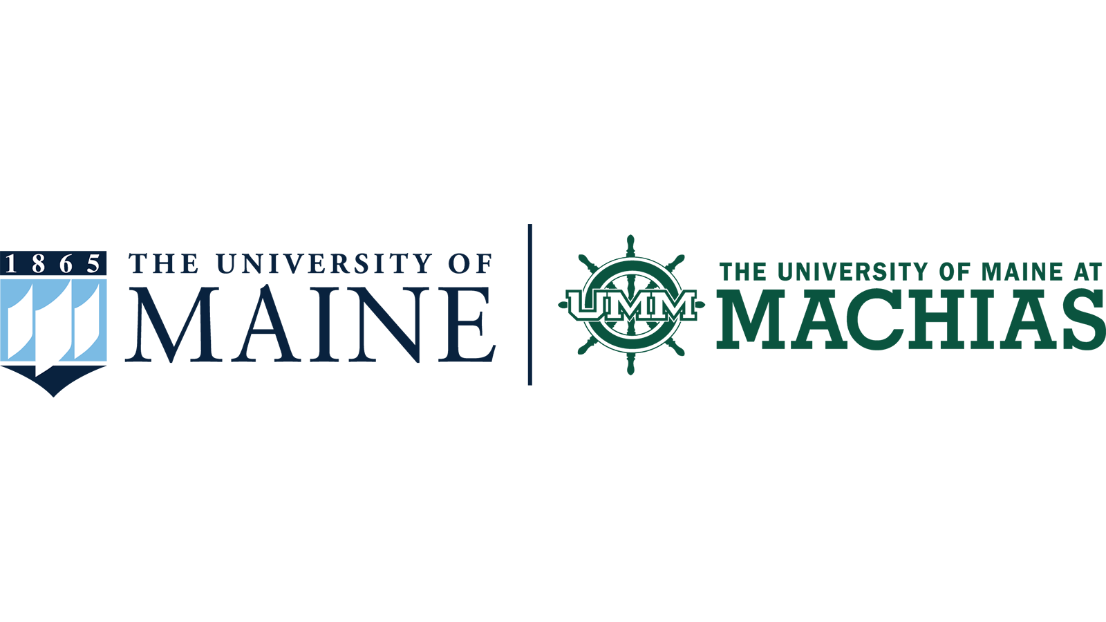 UMaine and UMM logos