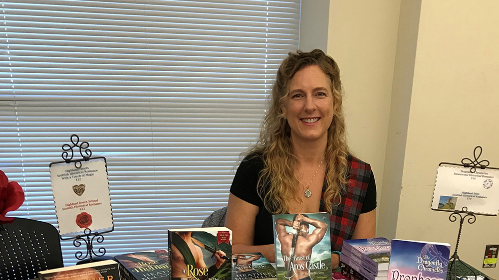 Heather McCollum at a book signing