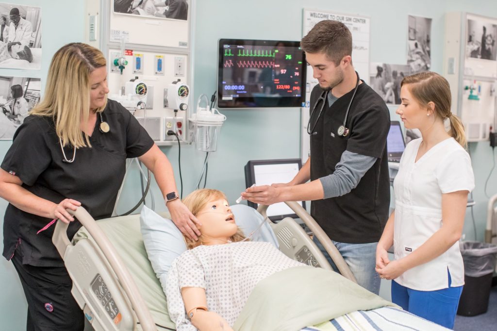 A photo of nurses working