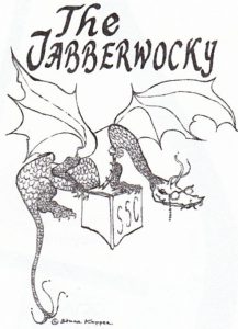 Drawing of a dragon, figurehead for the Jabberwocky Newsletter
