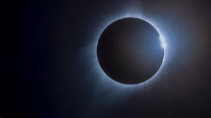 Photo of a solar eclipse