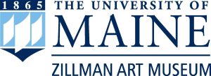 The Umaine crest and "The University of Maine Zillman Art Museum"